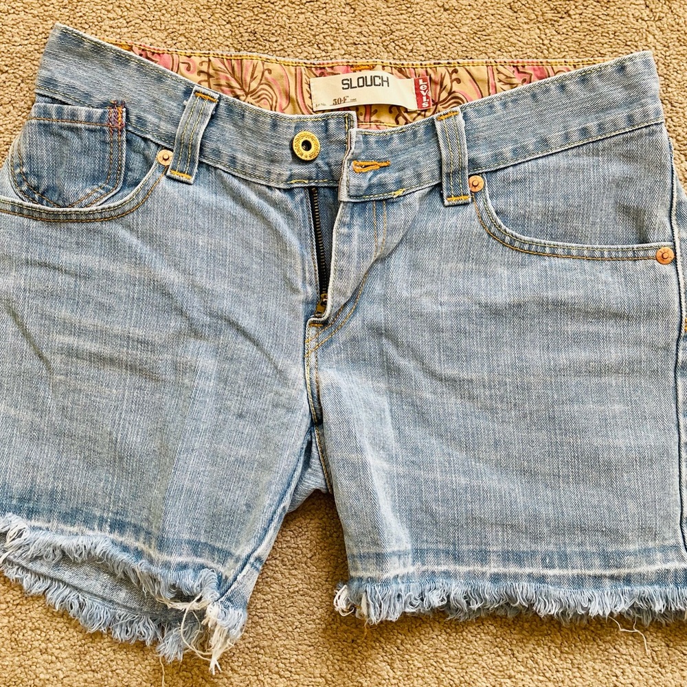 Woman’s 501 Slouch Denim Shorts